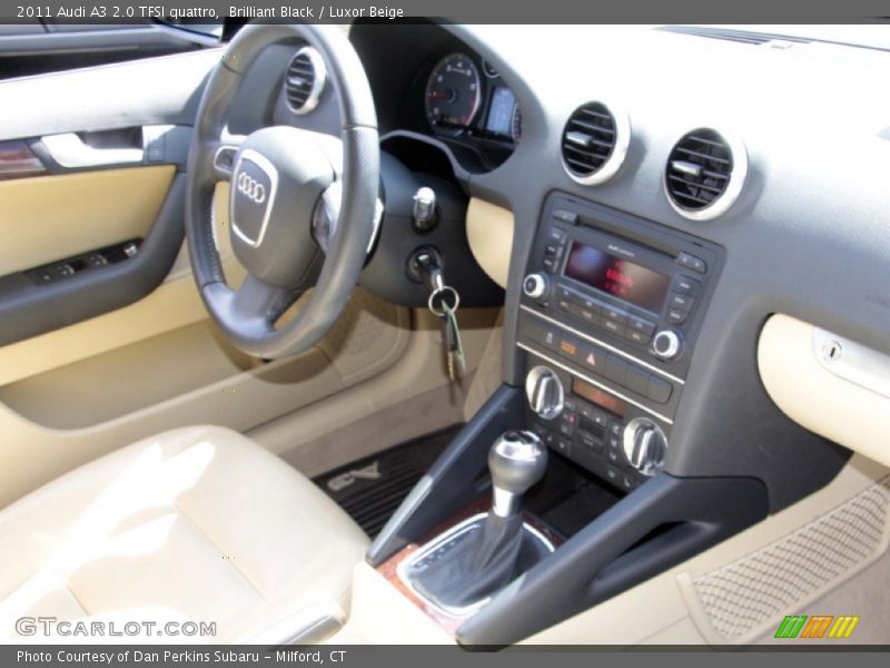 Brilliant Black / Luxor Beige 2011 Audi A3 2.0 TFSI quattro