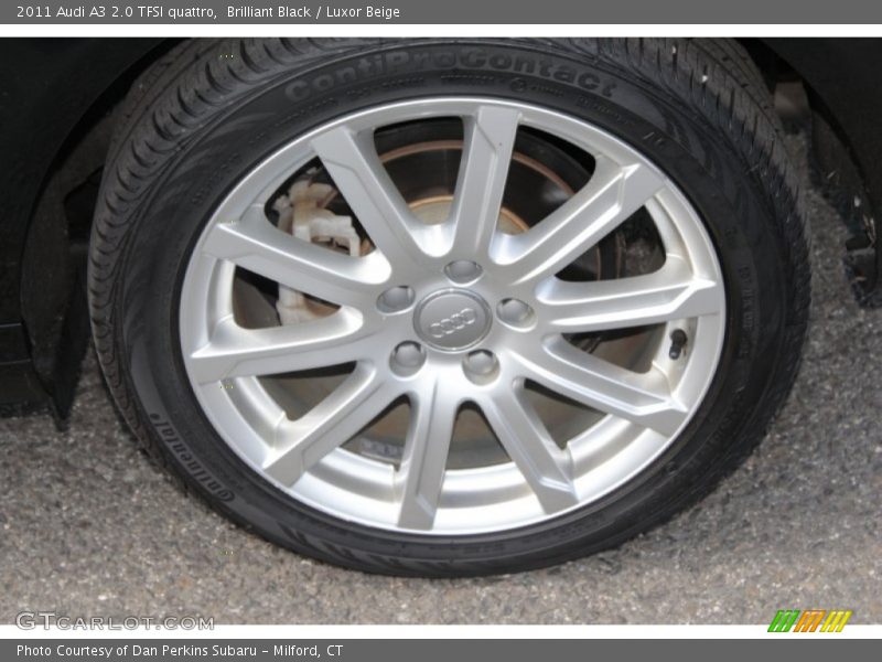 Brilliant Black / Luxor Beige 2011 Audi A3 2.0 TFSI quattro