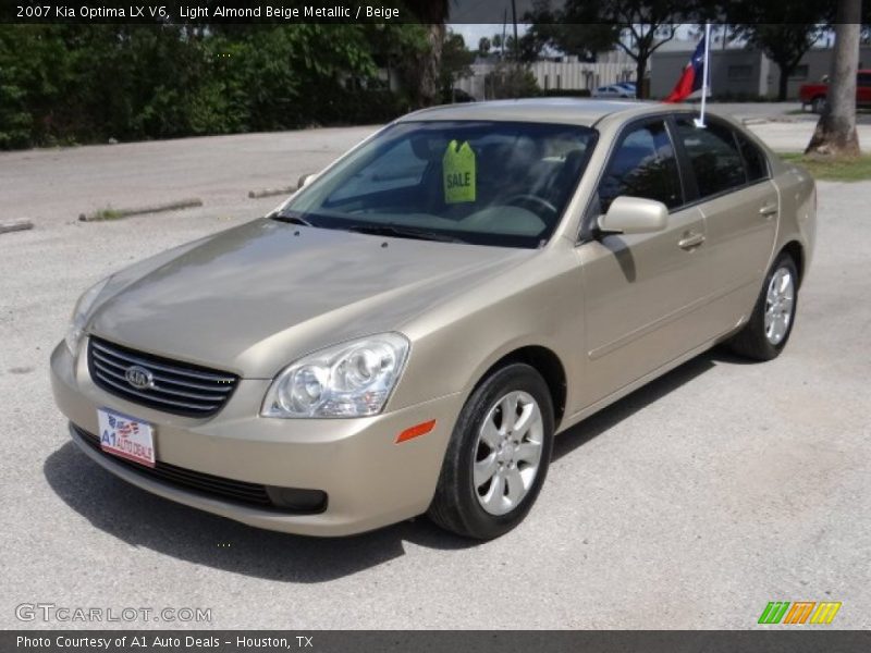 Light Almond Beige Metallic / Beige 2007 Kia Optima LX V6