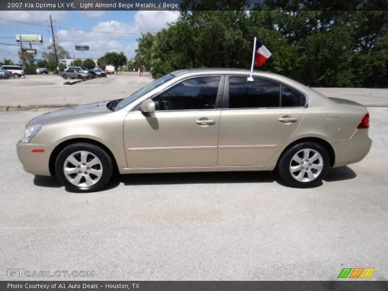 Light Almond Beige Metallic / Beige 2007 Kia Optima LX V6