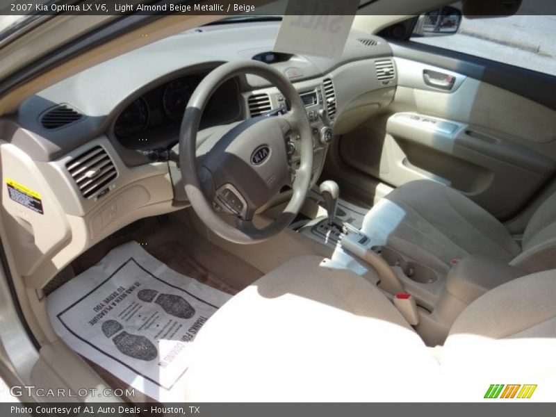Light Almond Beige Metallic / Beige 2007 Kia Optima LX V6