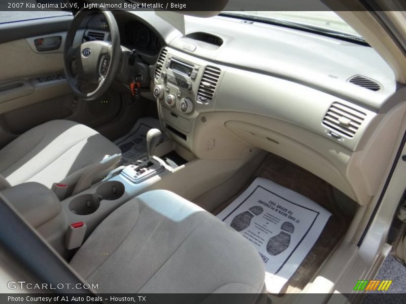 Light Almond Beige Metallic / Beige 2007 Kia Optima LX V6