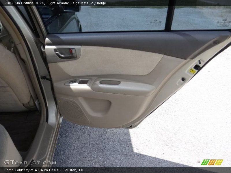 Light Almond Beige Metallic / Beige 2007 Kia Optima LX V6