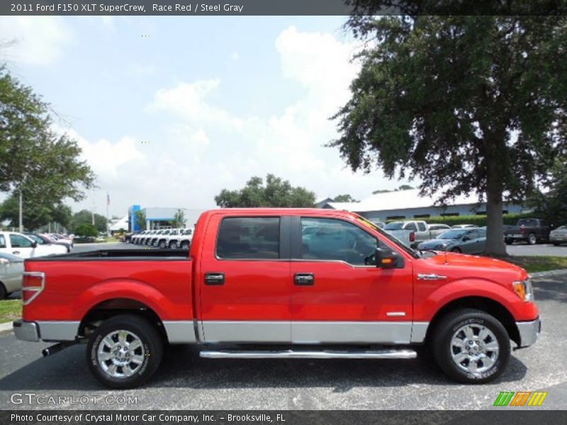 Race Red / Steel Gray 2011 Ford F150 XLT SuperCrew