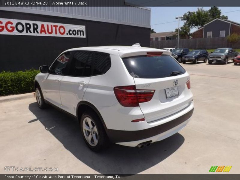 Alpine White / Black 2011 BMW X3 xDrive 28i