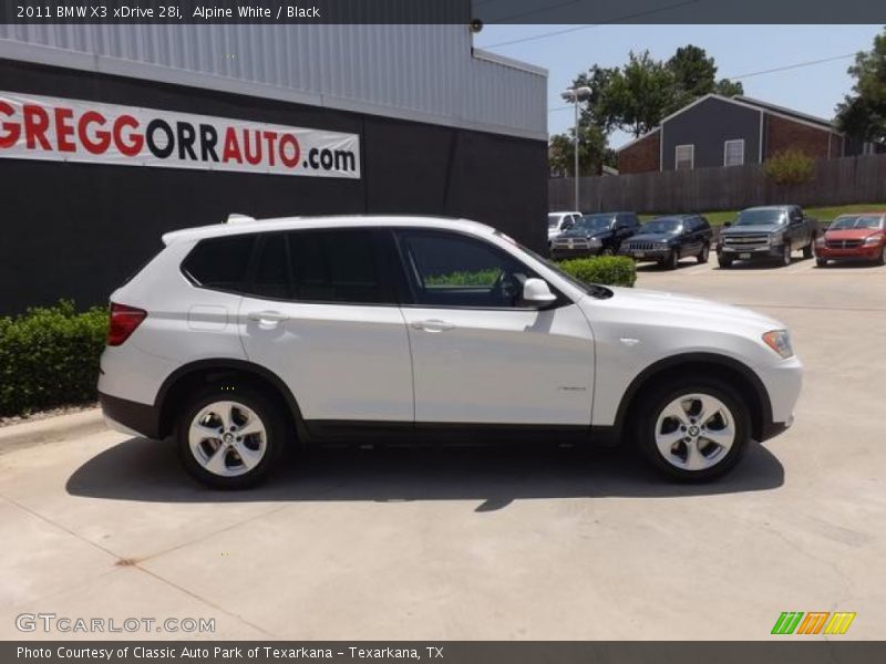 Alpine White / Black 2011 BMW X3 xDrive 28i