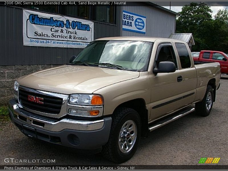 Sand Beige Metallic / Neutral 2006 GMC Sierra 1500 Extended Cab 4x4
