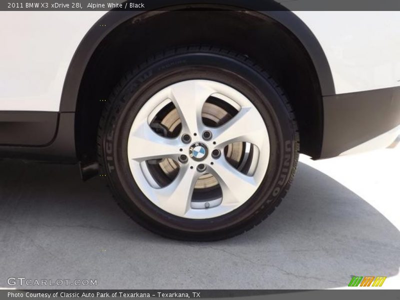 Alpine White / Black 2011 BMW X3 xDrive 28i