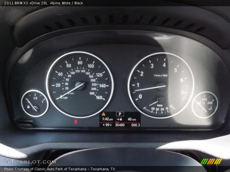 Alpine White / Black 2011 BMW X3 xDrive 28i