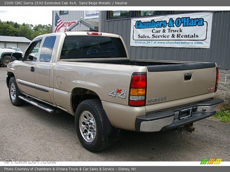 Sand Beige Metallic / Neutral 2006 GMC Sierra 1500 Extended Cab 4x4