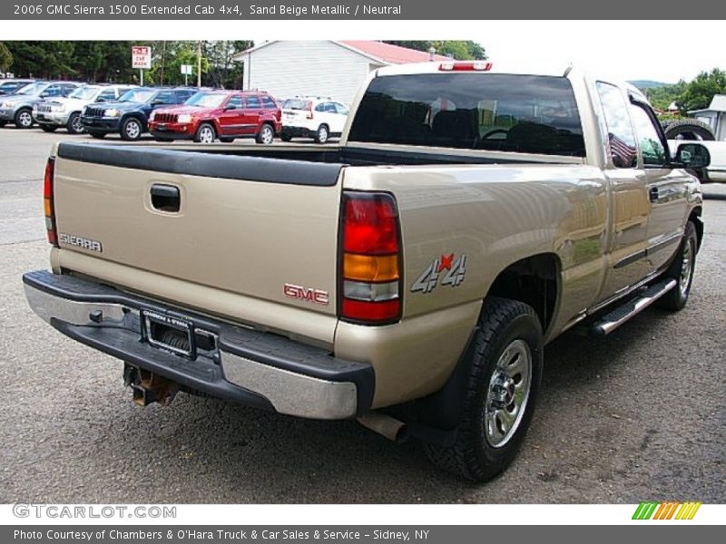 Sand Beige Metallic / Neutral 2006 GMC Sierra 1500 Extended Cab 4x4