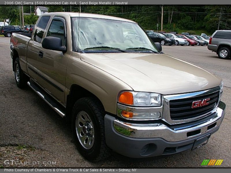 Sand Beige Metallic / Neutral 2006 GMC Sierra 1500 Extended Cab 4x4