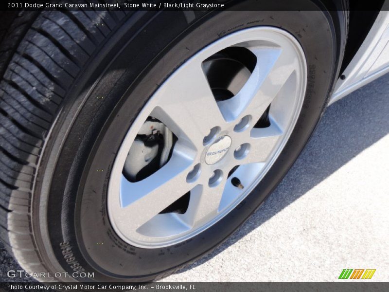 Stone White / Black/Light Graystone 2011 Dodge Grand Caravan Mainstreet