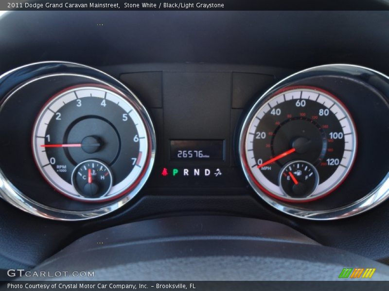 Stone White / Black/Light Graystone 2011 Dodge Grand Caravan Mainstreet