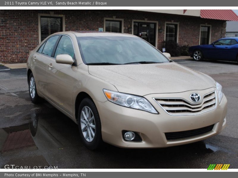 Sandy Beach Metallic / Bisque 2011 Toyota Camry XLE V6