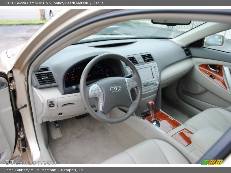 Sandy Beach Metallic / Bisque 2011 Toyota Camry XLE V6