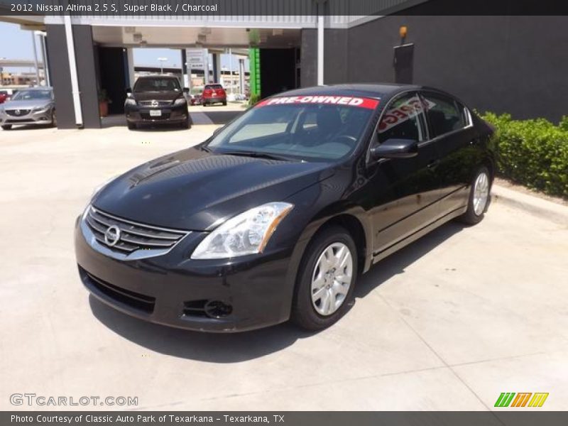 Super Black / Charcoal 2012 Nissan Altima 2.5 S