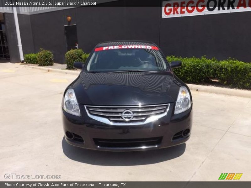 Super Black / Charcoal 2012 Nissan Altima 2.5 S