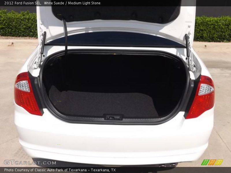White Suede / Medium Light Stone 2012 Ford Fusion SEL