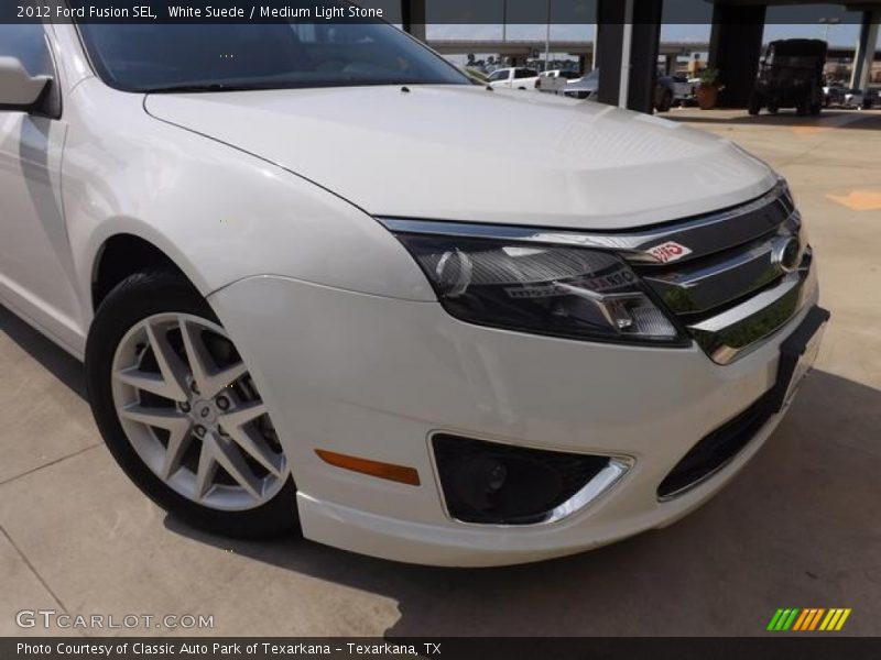 White Suede / Medium Light Stone 2012 Ford Fusion SEL