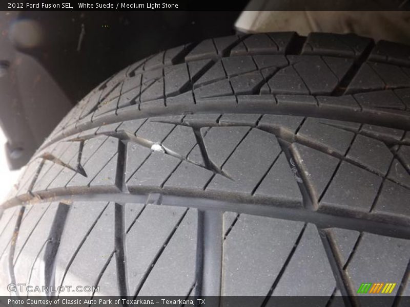 White Suede / Medium Light Stone 2012 Ford Fusion SEL