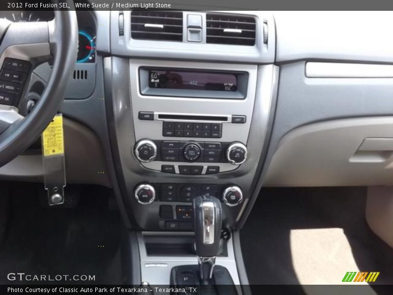 White Suede / Medium Light Stone 2012 Ford Fusion SEL