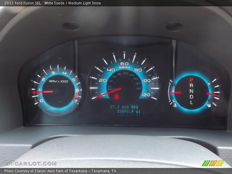 White Suede / Medium Light Stone 2012 Ford Fusion SEL
