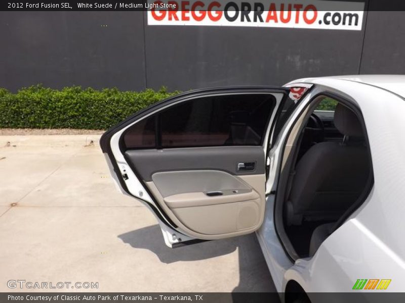 White Suede / Medium Light Stone 2012 Ford Fusion SEL