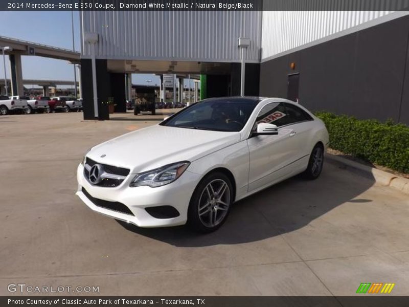 Diamond White Metallic / Natural Beige/Black 2014 Mercedes-Benz E 350 Coupe