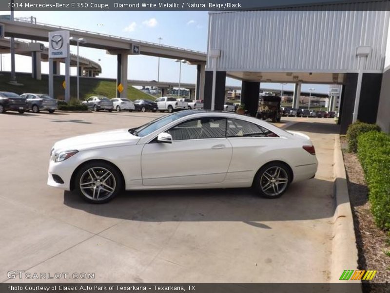 Diamond White Metallic / Natural Beige/Black 2014 Mercedes-Benz E 350 Coupe