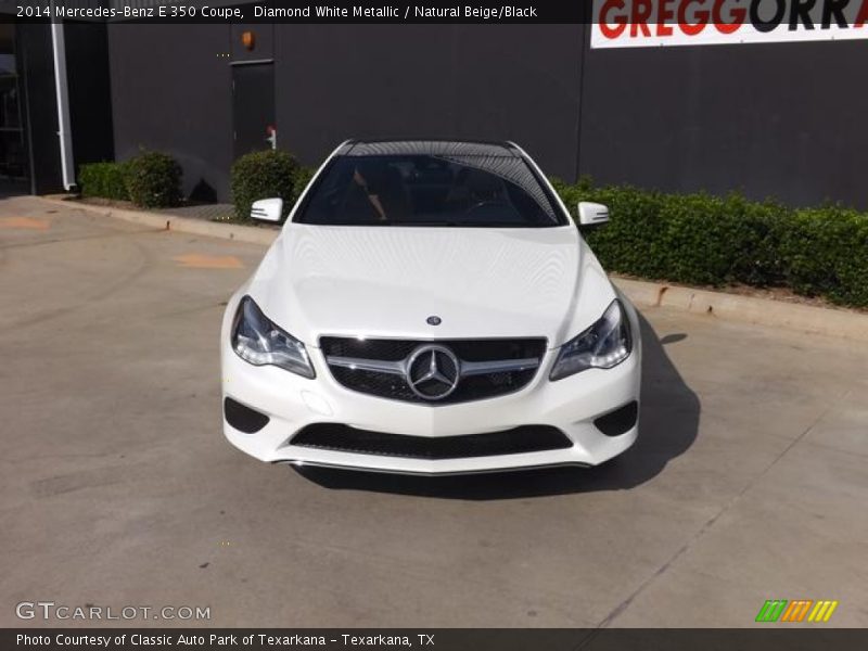 Diamond White Metallic / Natural Beige/Black 2014 Mercedes-Benz E 350 Coupe