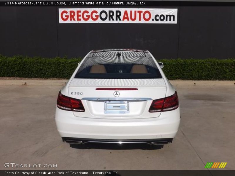 Diamond White Metallic / Natural Beige/Black 2014 Mercedes-Benz E 350 Coupe