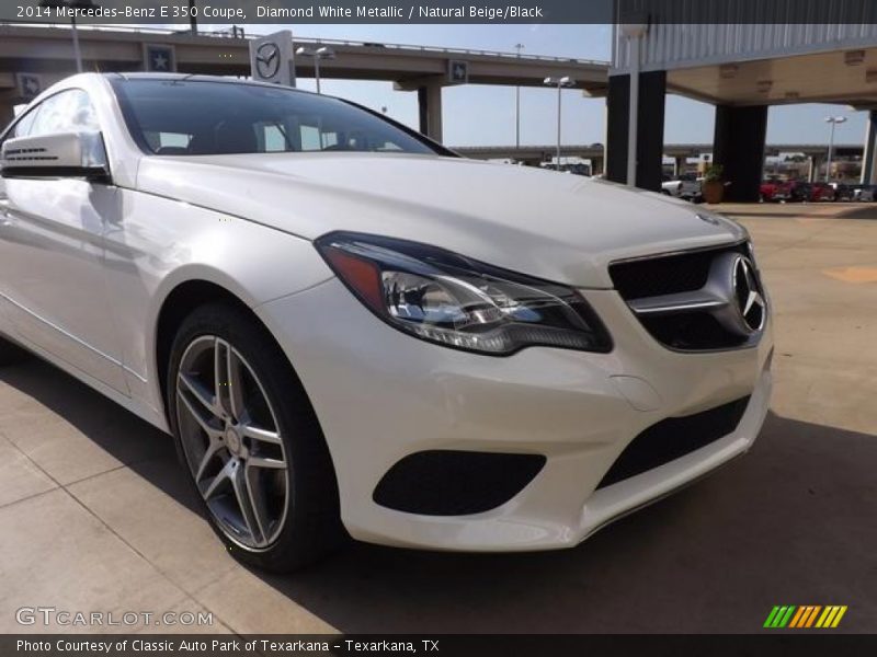 Diamond White Metallic / Natural Beige/Black 2014 Mercedes-Benz E 350 Coupe