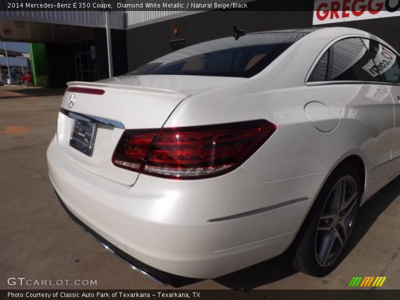 Diamond White Metallic / Natural Beige/Black 2014 Mercedes-Benz E 350 Coupe