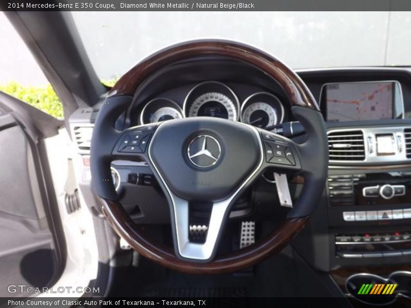 Diamond White Metallic / Natural Beige/Black 2014 Mercedes-Benz E 350 Coupe
