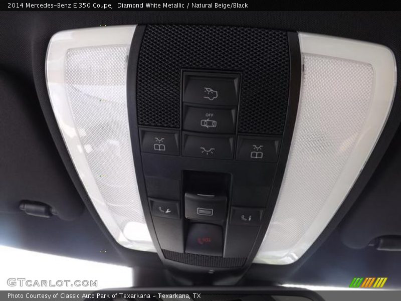 Diamond White Metallic / Natural Beige/Black 2014 Mercedes-Benz E 350 Coupe