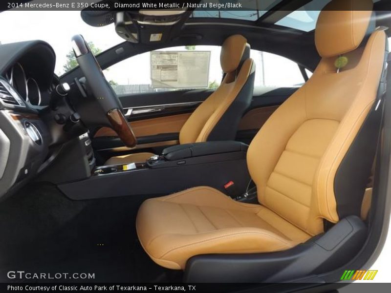 Diamond White Metallic / Natural Beige/Black 2014 Mercedes-Benz E 350 Coupe