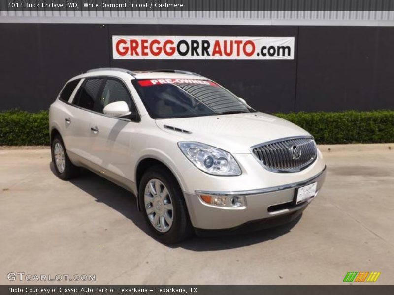 White Diamond Tricoat / Cashmere 2012 Buick Enclave FWD