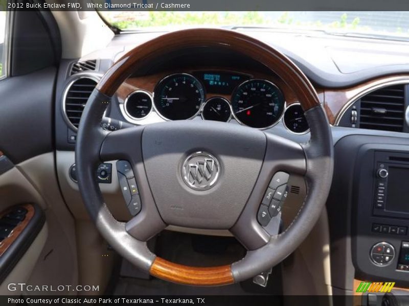 White Diamond Tricoat / Cashmere 2012 Buick Enclave FWD