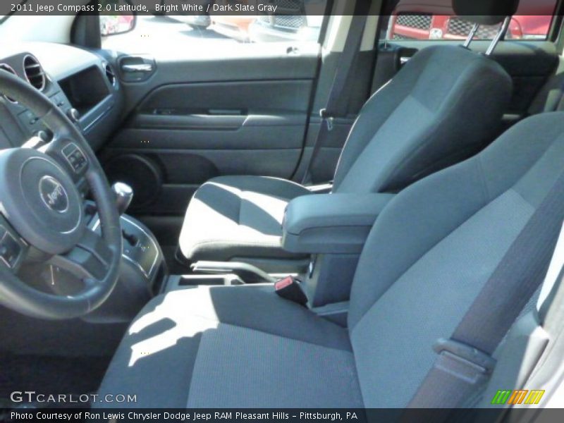 Bright White / Dark Slate Gray 2011 Jeep Compass 2.0 Latitude