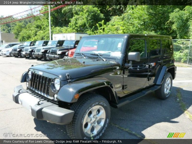Black / Black 2014 Jeep Wrangler Unlimited Sahara 4x4