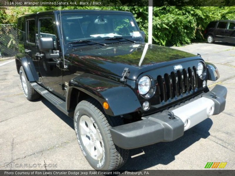 Black / Black 2014 Jeep Wrangler Unlimited Sahara 4x4