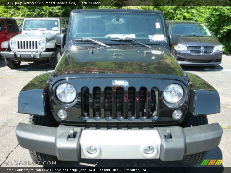 Black / Black 2014 Jeep Wrangler Unlimited Sahara 4x4
