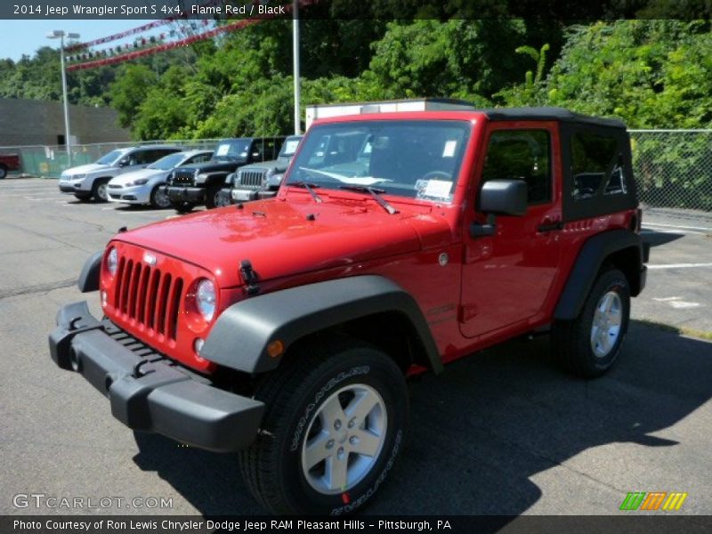 Flame Red / Black 2014 Jeep Wrangler Sport S 4x4