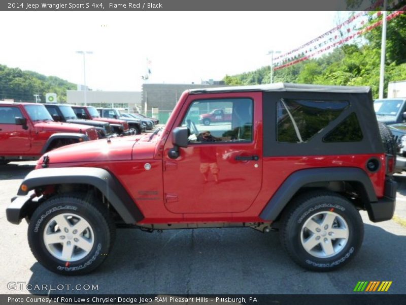 Flame Red / Black 2014 Jeep Wrangler Sport S 4x4