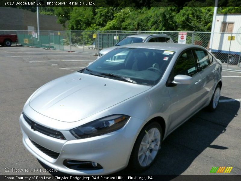 Bright Silver Metallic / Black 2013 Dodge Dart SXT