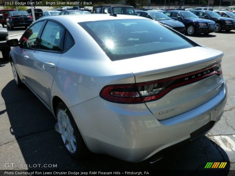 Bright Silver Metallic / Black 2013 Dodge Dart SXT