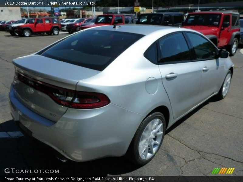 Bright Silver Metallic / Black 2013 Dodge Dart SXT