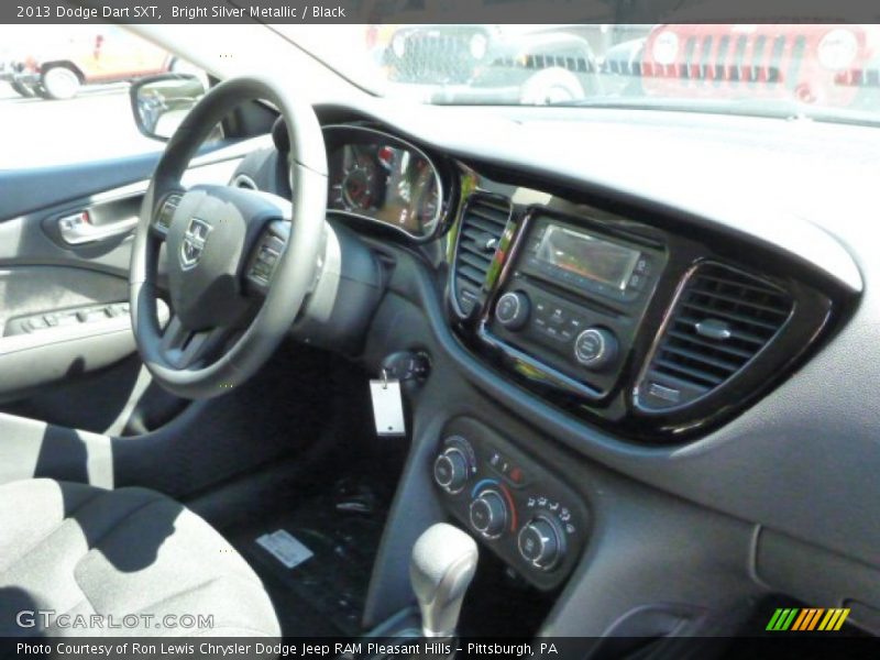 Bright Silver Metallic / Black 2013 Dodge Dart SXT