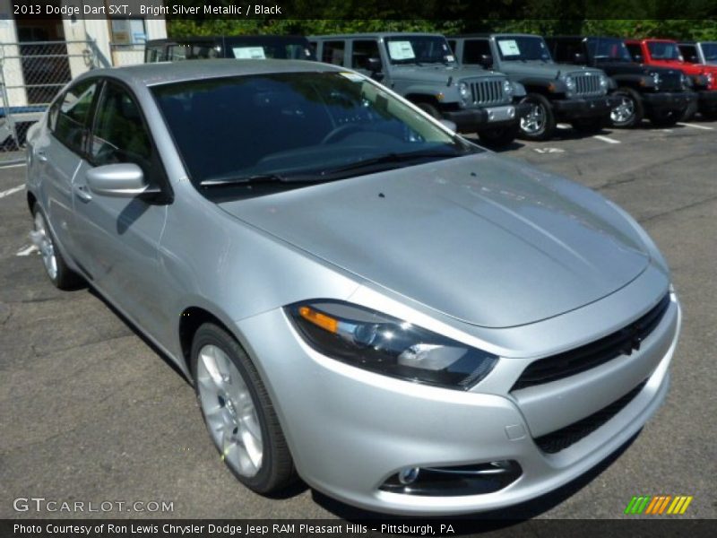 Bright Silver Metallic / Black 2013 Dodge Dart SXT